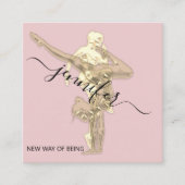 Professionele fitness Danch Gold Couch roze Vierkante Visitekaartje (Voorkant)