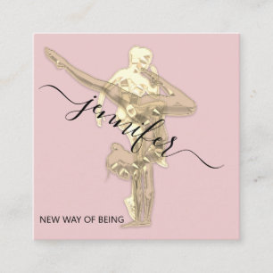 Professionele fitness Danch Gold Couch roze Vierkante Visitekaartje