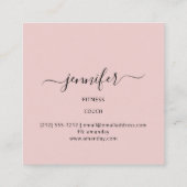 Professionele fitness Danch Gold Couch roze Vierkante Visitekaartje (Achterkant)