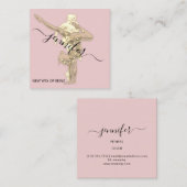 Professionele fitness Danch Gold Couch roze Vierkante Visitekaartje (Voorkant / Achterkant)