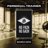 Professionele Fitness Gezondheid en Voeding Traine Visitekaartje