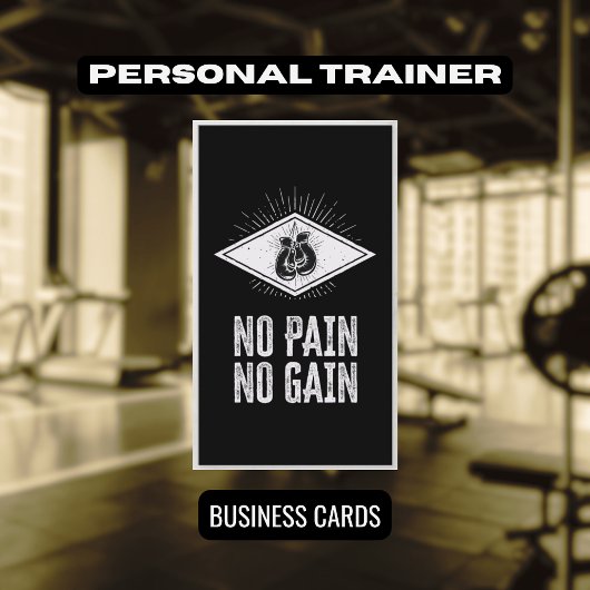 Professionele Fitness Gezondheid en Voeding Traine Visitekaartje