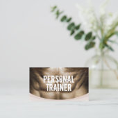 Professionele fitness - gym voor trainers visitekaartje (Staand voorkant)