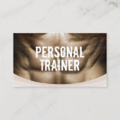 Professionele fitness - gym voor trainers visitekaartje (Voorkant)