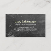Professionele fitness Personal Trainer Black Grung Visitekaartje (Achterkant)