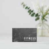 Professionele fitness Personal Trainer Black Grung Visitekaartje (Staand voorkant)