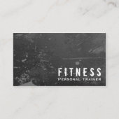Professionele fitness Personal Trainer Black Grung Visitekaartje (Voorkant)