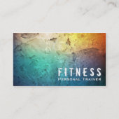 Professionele fitness Personal Trainer Color Grung Visitekaartje (Voorkant)