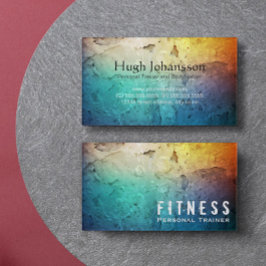 Professionele fitness Personal Trainer Color Grung Visitekaartje