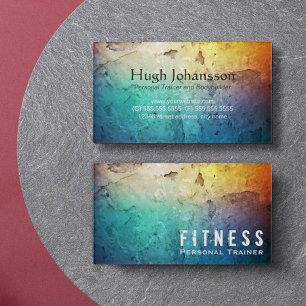 Professionele fitness Personal Trainer Color Grung Visitekaartje