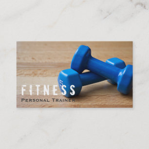 Professionele fitness Personal Trainer Dumbbell Visitekaartje