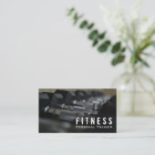 Professionele fitness Personal Trainer Dumbbell Visitekaartje (Staand voorkant)