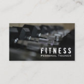 Professionele fitness Personal Trainer Dumbbell Visitekaartje (Voorkant)