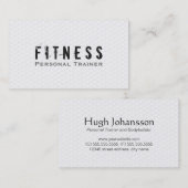 Professionele fitness Personal Trainer eenvoudig w Visitekaartje (Voorkant / Achterkant)