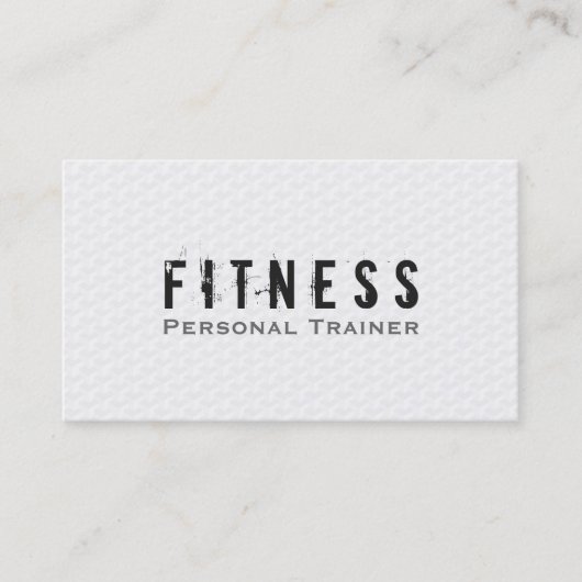 Professionele fitness Personal Trainer eenvoudig w Visitekaartje (Voorkant)