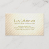 Professionele fitness Personal Trainer Gold Musea Visitekaartje (Achterkant)