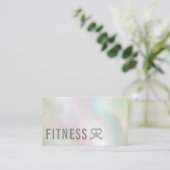 Professionele fitness personal trainer logo visitekaartje (Staand voorkant)