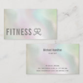 Professionele fitness personal trainer logo visitekaartje (Voorkant / Achterkant)
