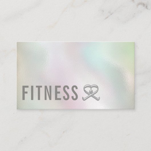 Professionele fitness personal trainer logo visitekaartje (Voorkant)