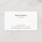 Professionele fitness personal trainer logo visitekaartje (Achterkant)