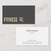 Professionele fitness personal trainer logo visitekaartje (Voorkant / Achterkant)