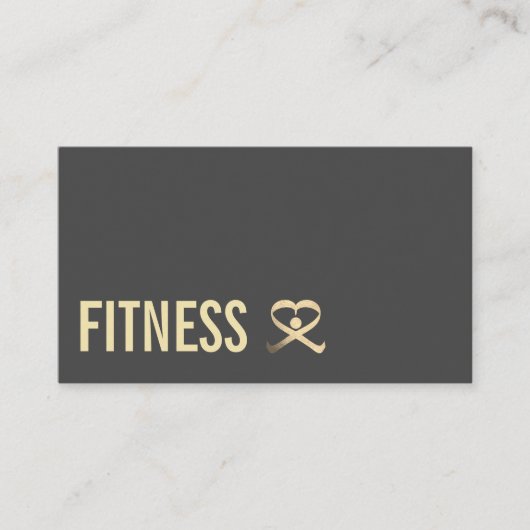 Professionele fitness personal trainer logo visitekaartje (Voorkant)