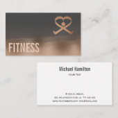 Professionele fitness personal trainer logo visitekaartje (Voorkant / Achterkant)