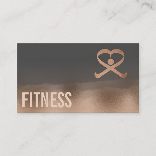 Professionele fitness personal trainer logo visitekaartje (Voorkant)