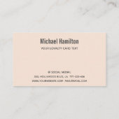 Professionele fitness personal trainer logo visitekaartje (Achterkant)