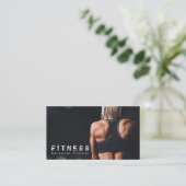 Professionele fitness Personal Trainer Visitekaartje (Staand voorkant)