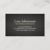 Professionele fitness Personal Trainer Visitekaartje (Achterkant)