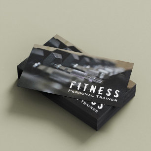 Professionele Fitness Persoonlijke Trainer Dumbbel Visitekaartje