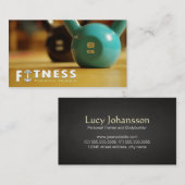 Professionele fitness - trainer Kettlebell Visitekaartje (Voorkant / Achterkant)