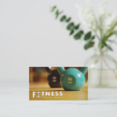 Professionele fitness - trainer Kettlebell Visitekaartje (Staand voorkant)