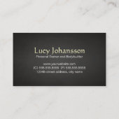 Professionele fitness - trainer Kettlebell Visitekaartje (Achterkant)