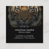 Professionele Fitness Trainer Studio Elegante Luxe Vierkante Visitekaartje (Achterkant)