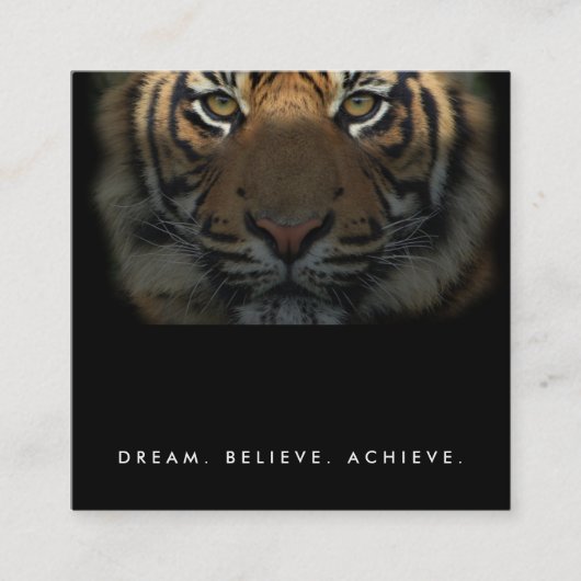 Professionele Fitness Trainer Studio Elegante Luxe Vierkante Visitekaartje (Voorkant)