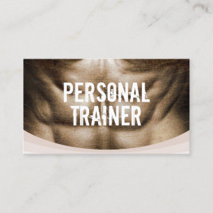 Professionele fitness - trainer visitekaartje