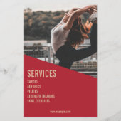 Professionele fitnessclub voor vrouwen flyer (Achterkant)