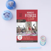 Professionele fitnessclub voor vrouwen flyer (Enkel)