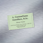 Professionele fitnesstrainer Visitekaartje Magnetisch Visitekaartje (Voorbeeld)