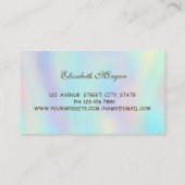 Professionele, Floral Mixer, Holographic koken Visitekaartje (Achterkant)