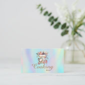 Professionele, Floral Mixer, Holographic koken Visitekaartje (Staand voorkant)