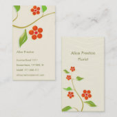 Professionele Florist Visitekaartje (Voorkant / Achterkant)