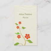 Professionele Florist Visitekaartje (Achterkant)