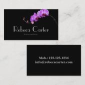 Professionele Florist Visitekaartje Orchid (Voorkant / Achterkant)