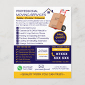 Professionele Flyer Template voor Verhuisbedrijven (Voorkant)