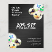 Professionele flyer van reinigingsluchtbelletjes (Achterkant)