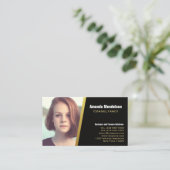 Professionele foto headshot contactgegevens visitekaartje (Staand voorkant)