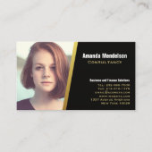 Professionele foto headshot contactgegevens visitekaartje (Voorkant)